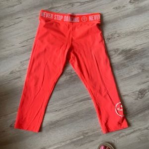 Official Zumba neon orange leggings